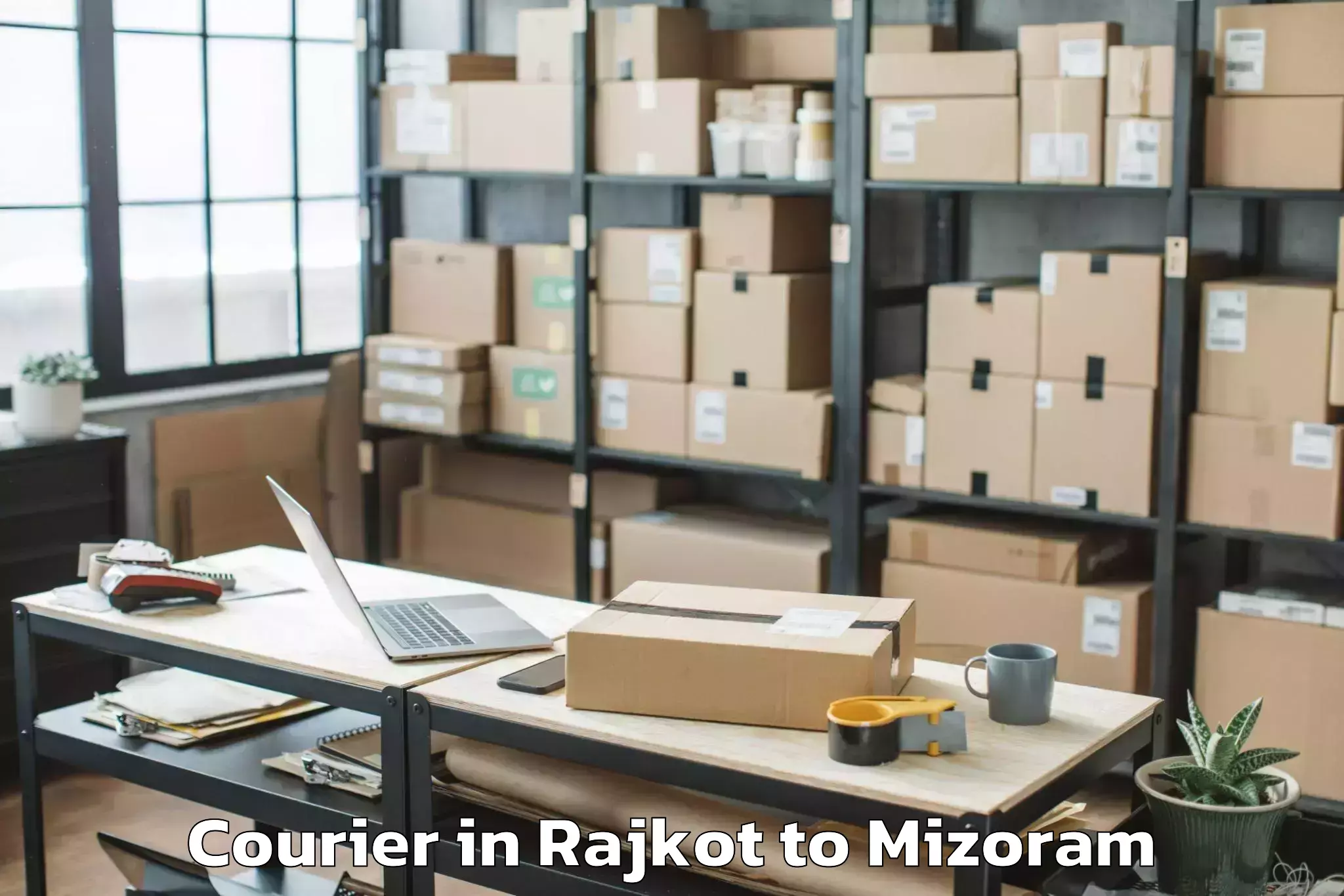 Leading Rajkot to Lungsen Courier Provider